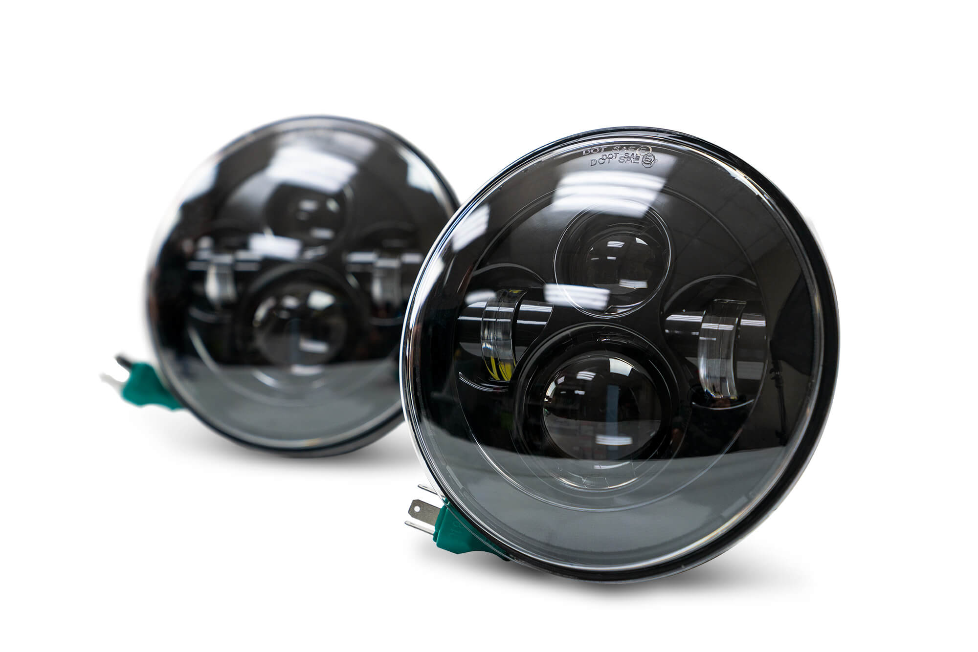 07-18 Jeep JK Projector HeadLights; No Halo - Apollo Off-Road