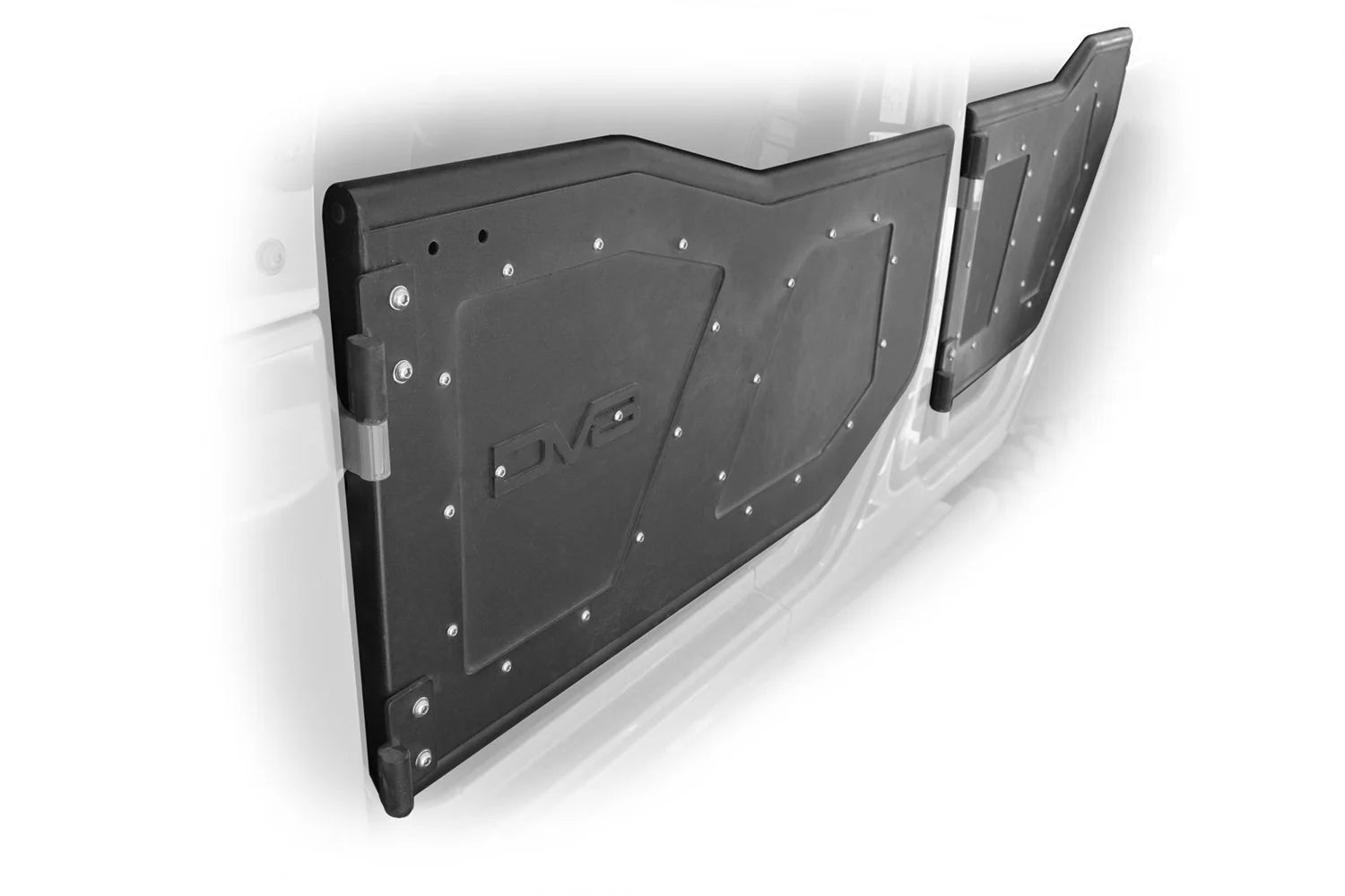 07-18 Jeep JK Rock Doors; Plated Steel; Front - Apollo Off-Road