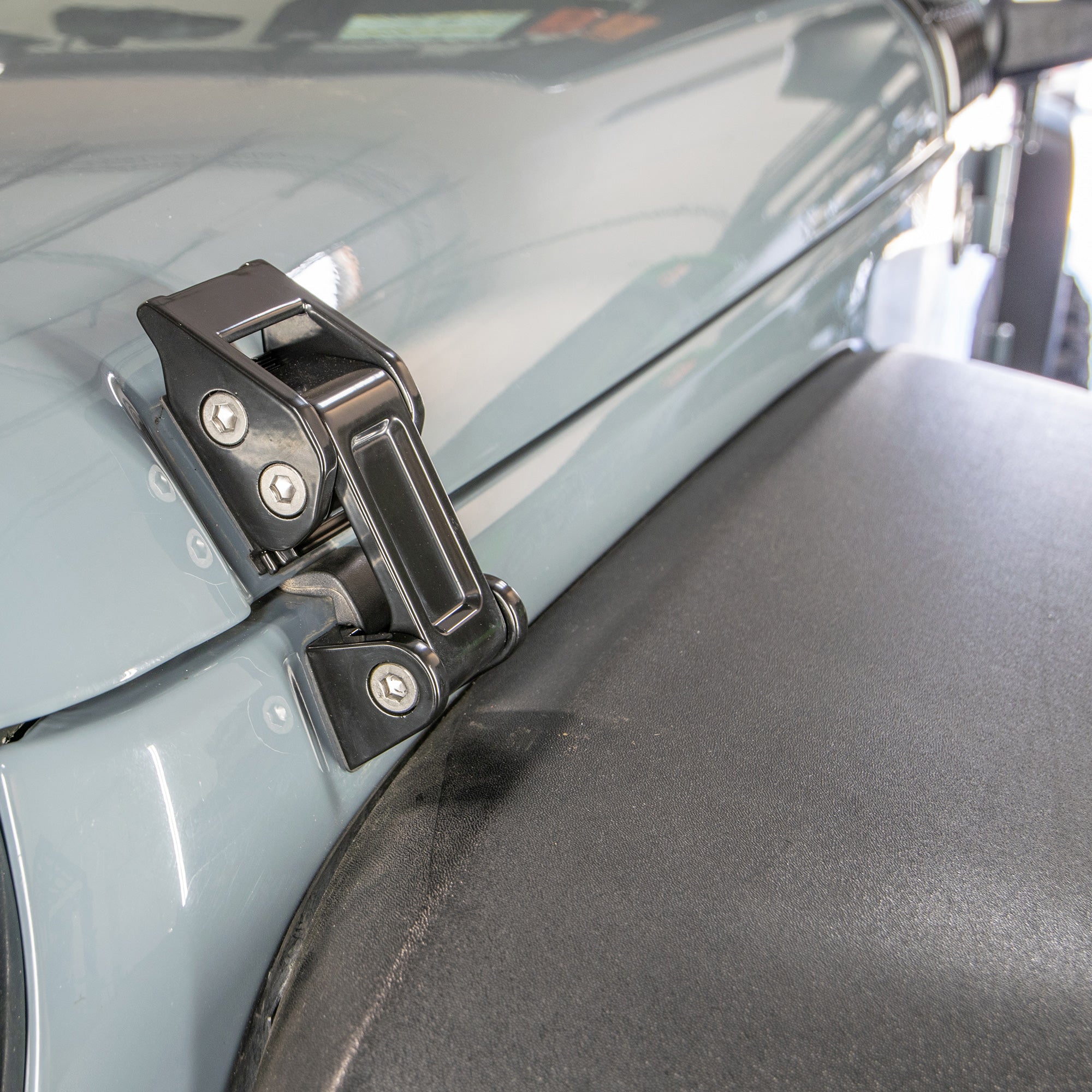 07-18 Jeep JK Rocklaw Hood Catch System; Pair - Apollo Off-Road