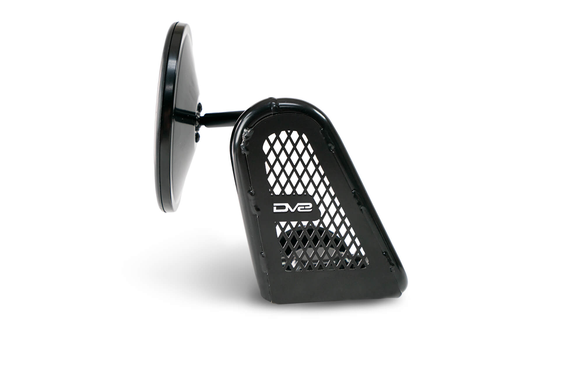 07-18 Jeep JK Tubular Mirrors; Black - Apollo Off-Road