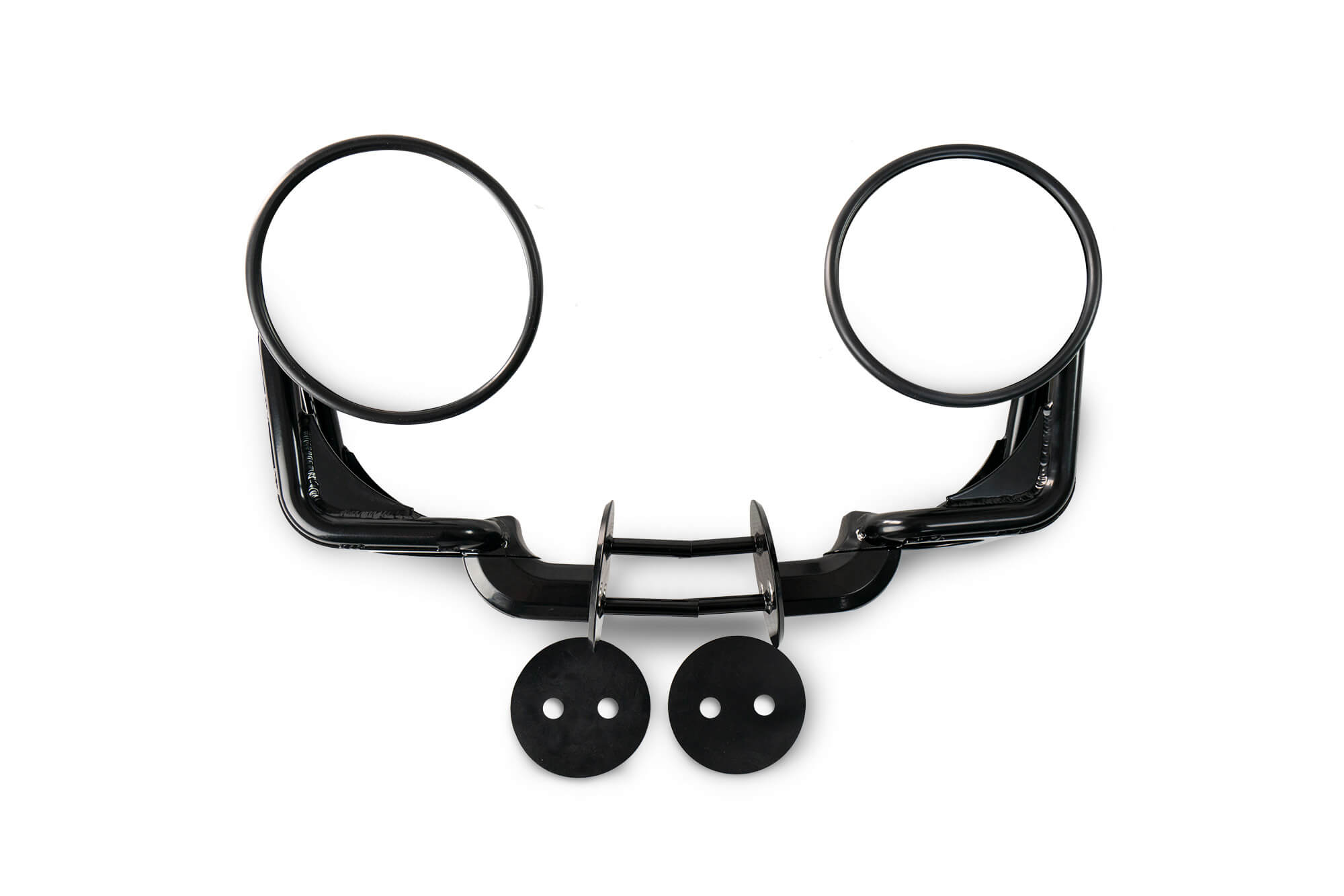 07-18 Jeep JK Tubular Mirrors; Black - Apollo Off-Road
