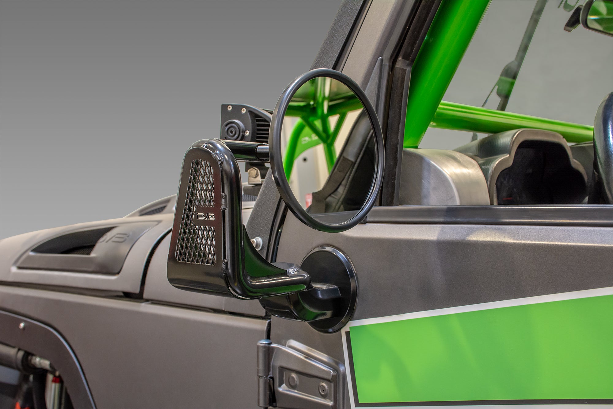 07-18 Jeep JK Tubular Mirrors; Black - Apollo Off-Road