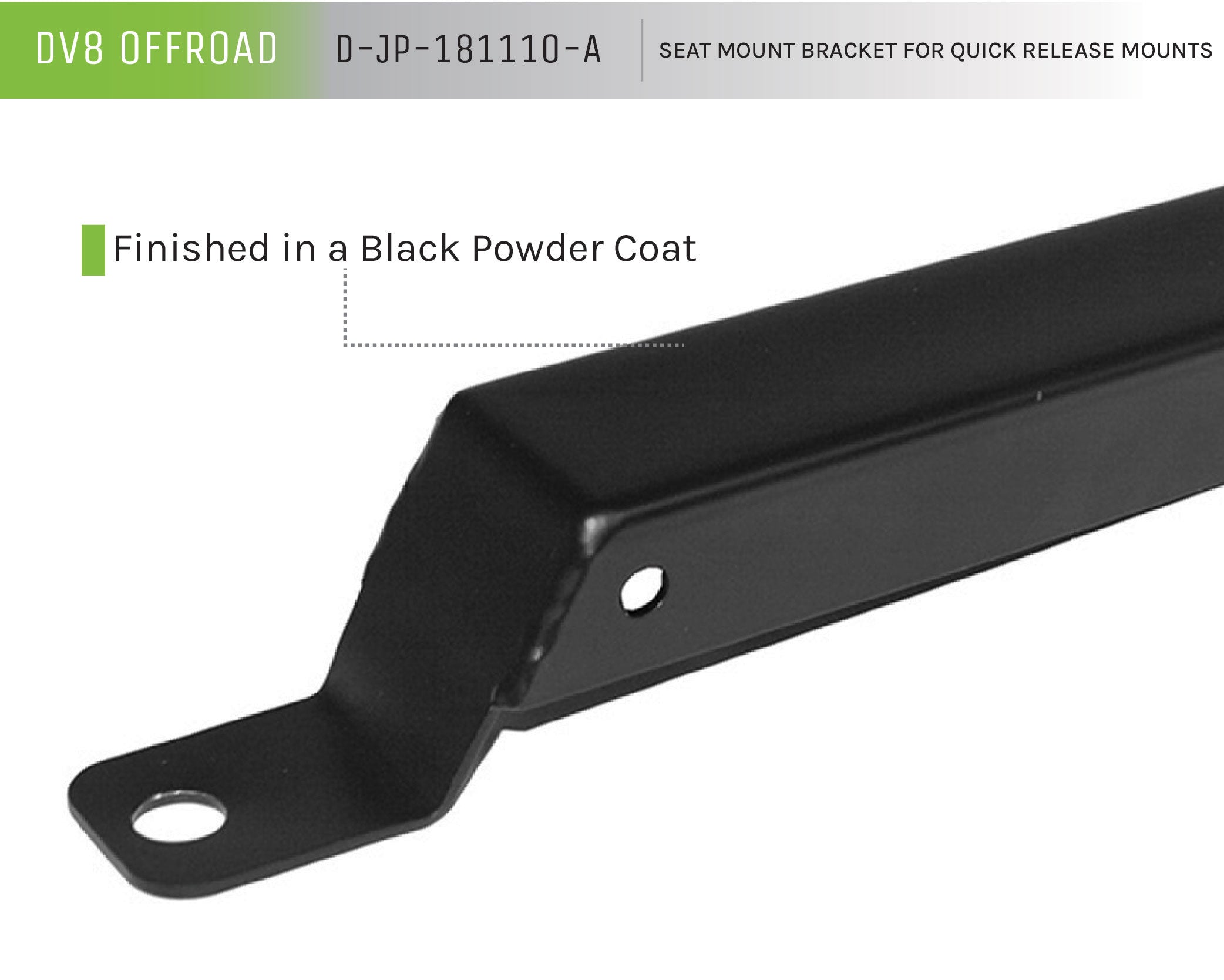 07-18 Jeep Wrangler JK Seat Mount Bracket - Apollo Off-Road