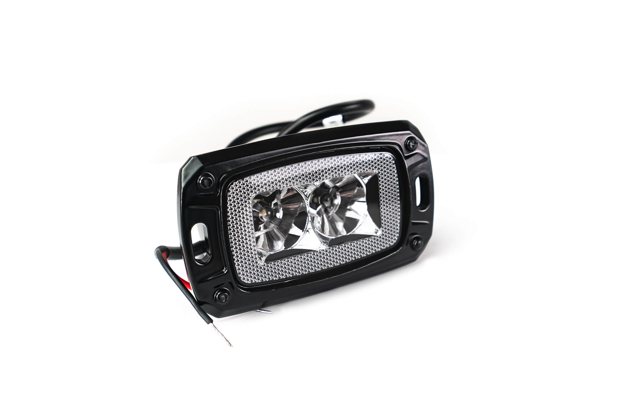 07-22 Jeep Wrangler JK/JL Bolt On Hitch With Cube Lights - Apollo Off-Road