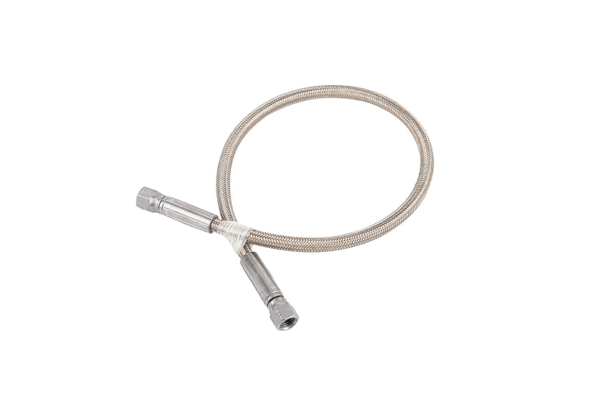 ARB Reinforced Stainless Steel Braided PTFE Hose 1/4 in. x 0.5m Long - Apollo Off-Road