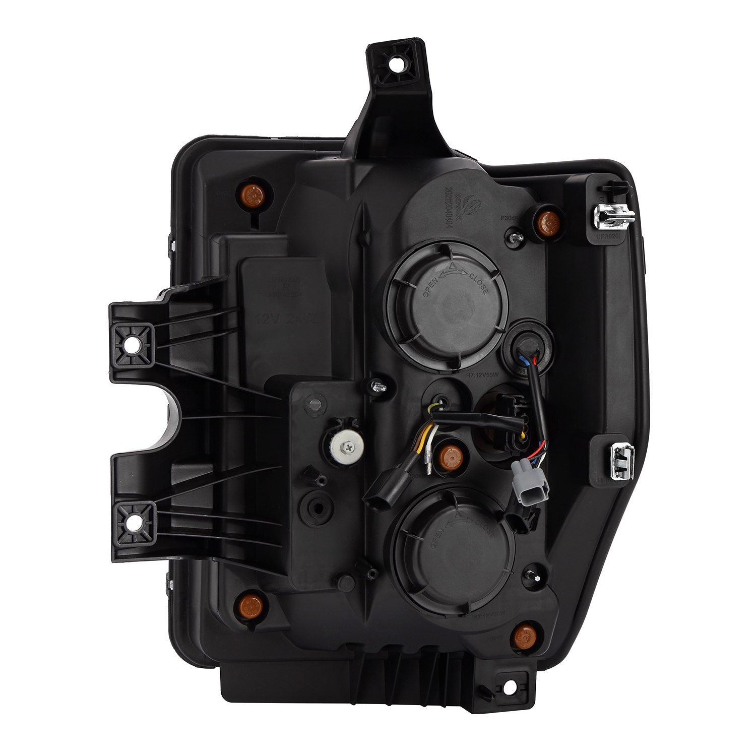 08-10 Ford Super Duty LUXX-Series LED Projector Headlights in Black - Apollo Off-Road