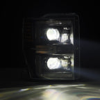 08-10 Ford Super Duty LUXX-Series LED Projector Headlights in Black - Apollo Off-Road
