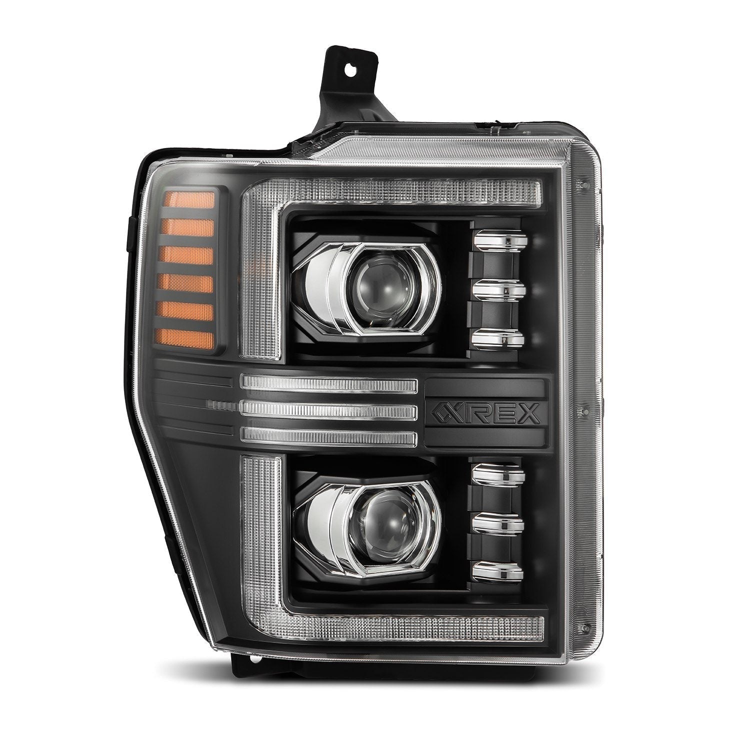 08-10 Ford F-250/350/450/550 Super Duty PRO-Series Halogen Projector Headlights Black - Apollo Off-Road
