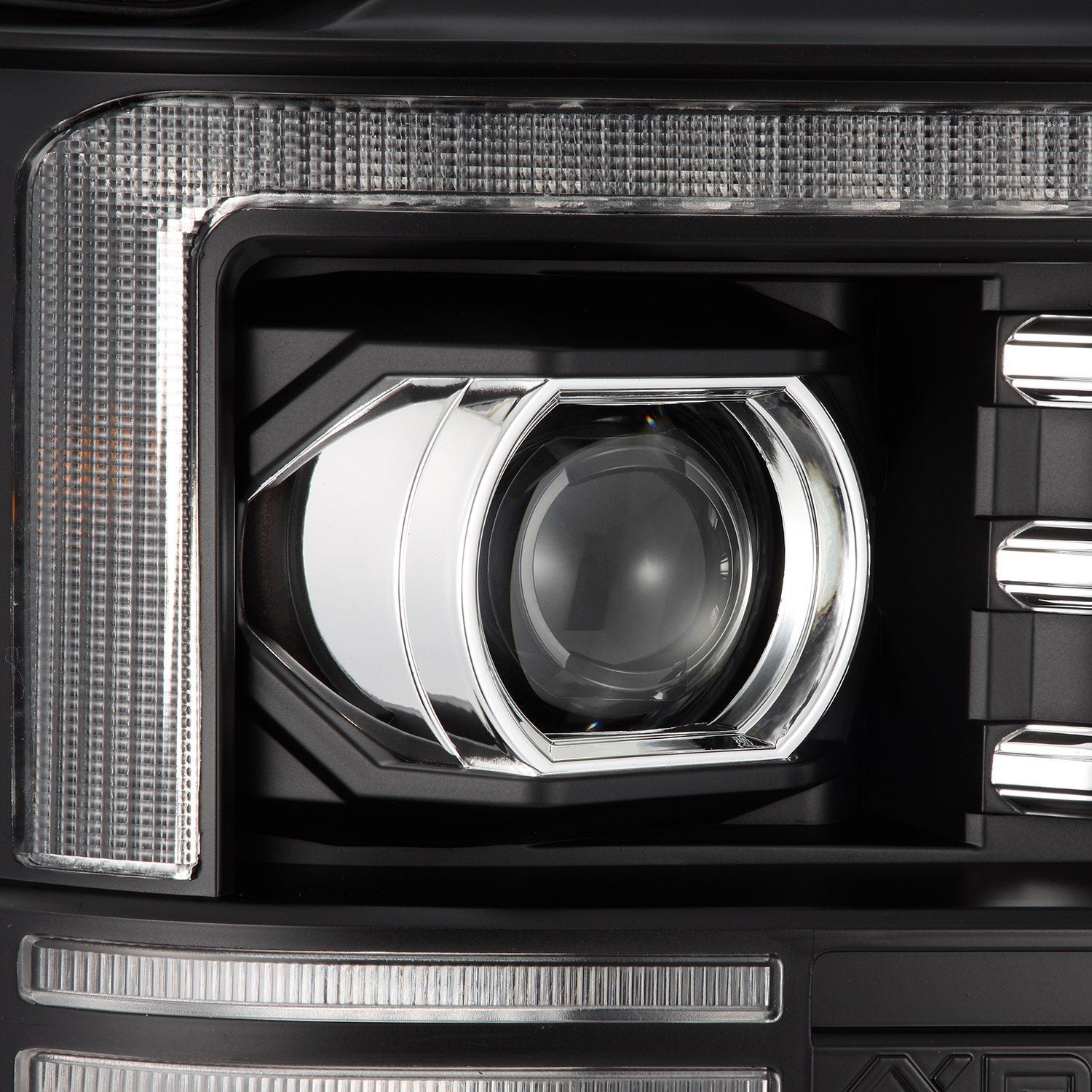 08-10 Ford F-250/350/450/550 Super Duty PRO-Series Halogen Projector Headlights Black - Apollo Off-Road