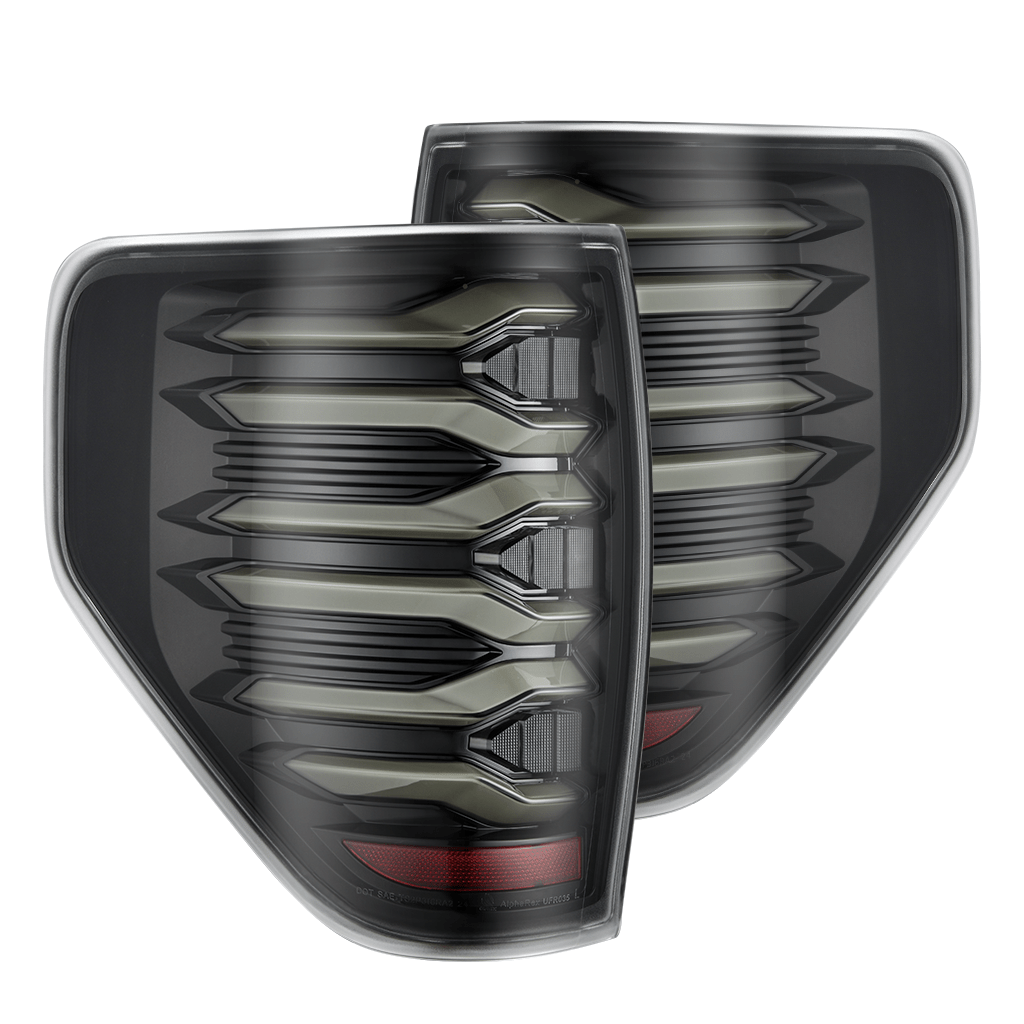 09-14 Ford F-150 LUXX-Series LED Tail Lights Alpha-Black - Apollo Off-Road