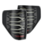 09-14 Ford F-150 LUXX-Series LED Tail Lights Alpha-Black - Apollo Off-Road