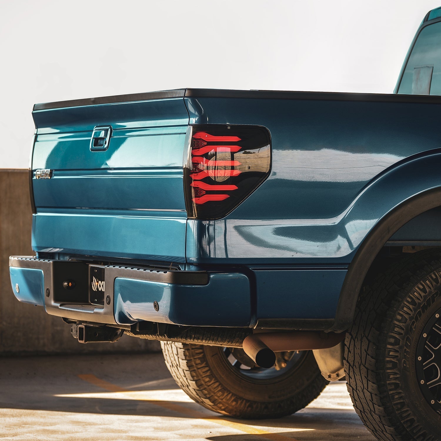 09-14 Ford F-150 LUXX-Series LED Tail Lights Black - Apollo Off-Road