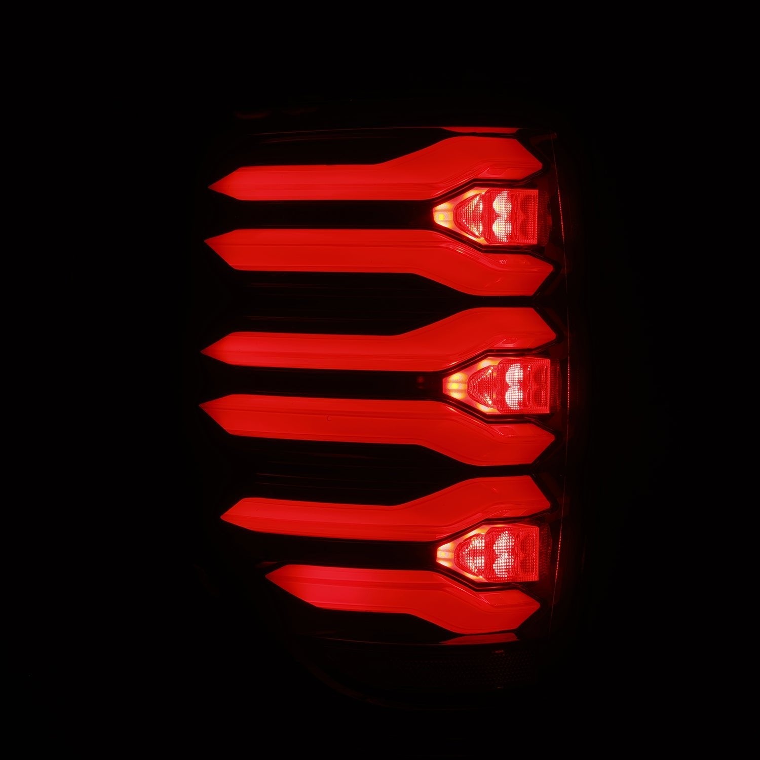 09-14 Ford F-150 LUXX-Series LED Tail Lights Black-Red - Apollo Off-Road