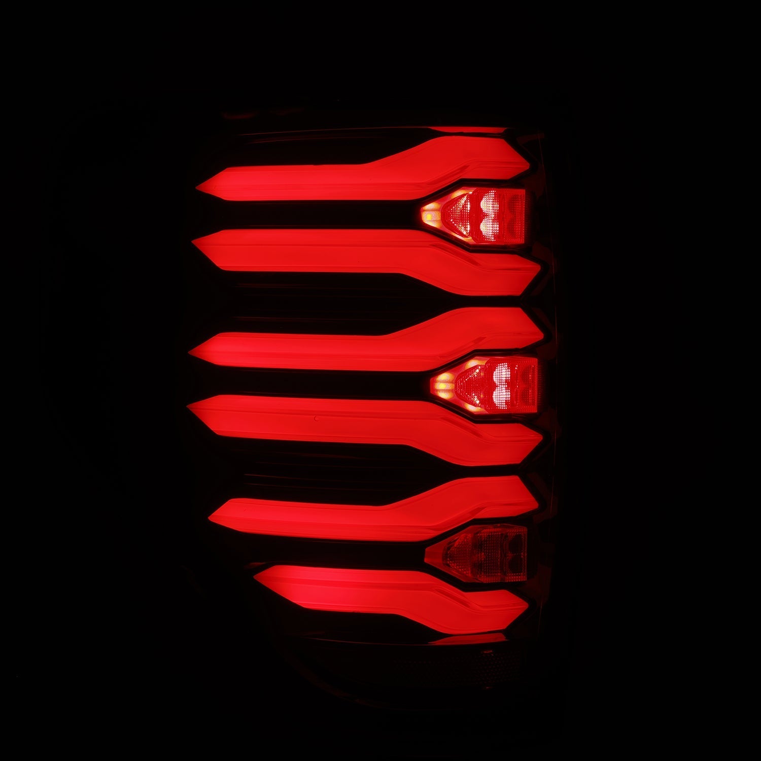 09-14 Ford F-150 LUXX-Series LED Tail Lights Black-Red - Apollo Off-Road