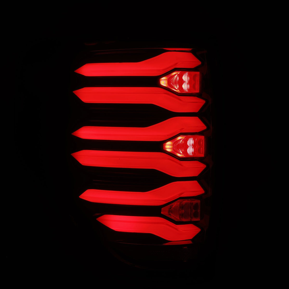 09-14 Ford F-150 LUXX-Series LED Tail Lights Black-Red - Apollo Off-Road