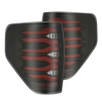 09-14 Ford F-150 LUXX-Series LED Tail Lights Black-Red - Apollo Off-Road
