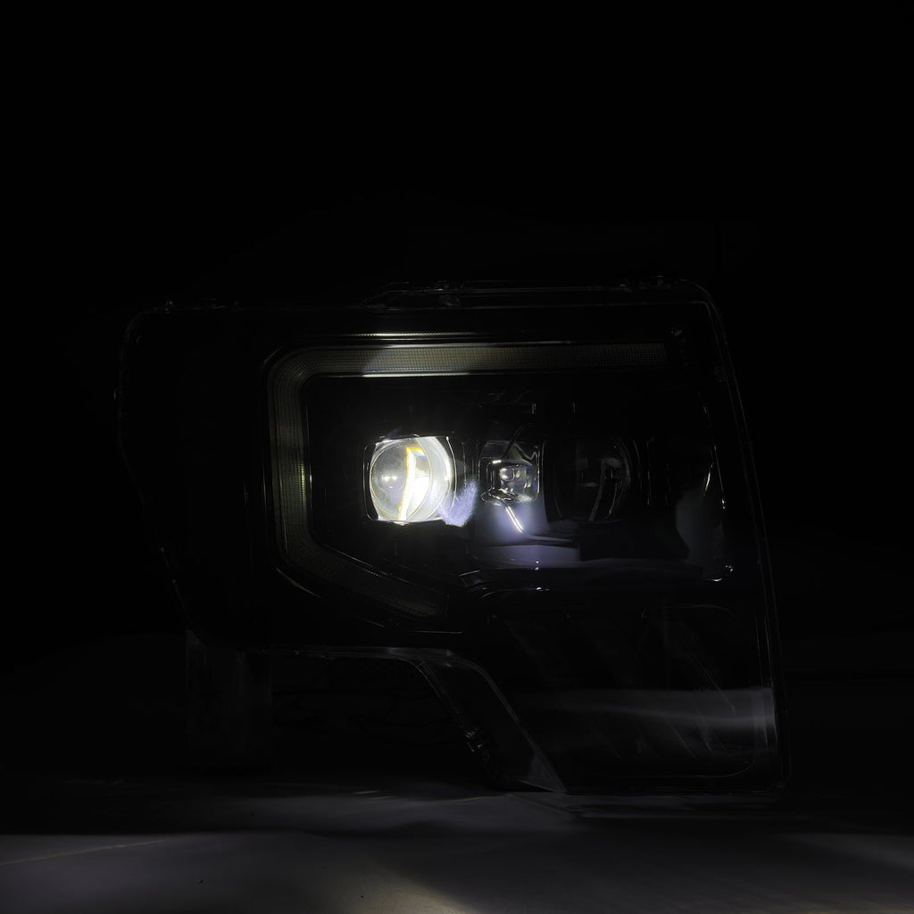 09-14 Ford F-150 LUXX-Series LED Projector Headlights Black - Apollo Off-Road