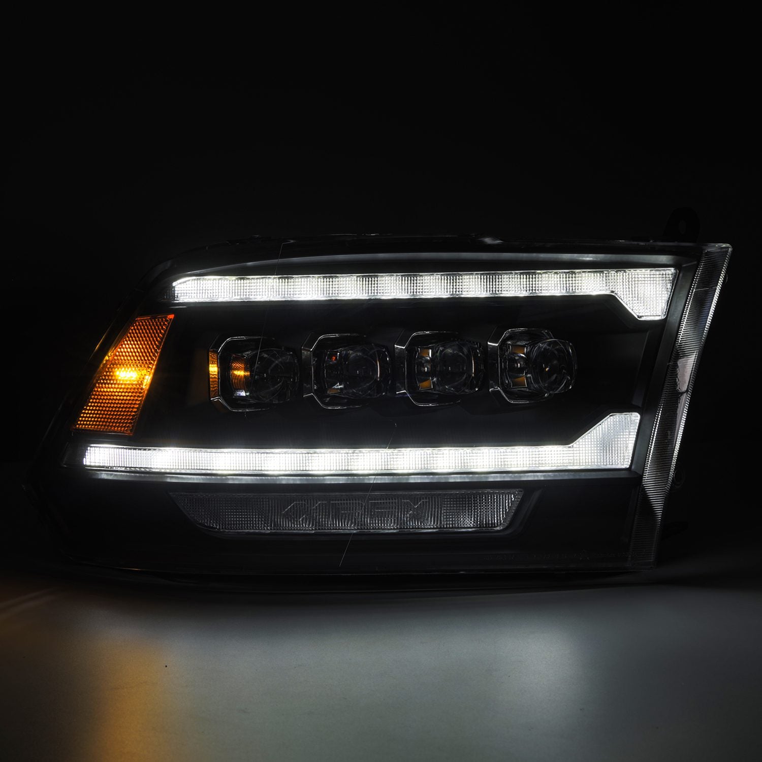 09-18 Dodge Ram NOVA-Series LED Projector Headlights in Chrome - Apollo Off-Road