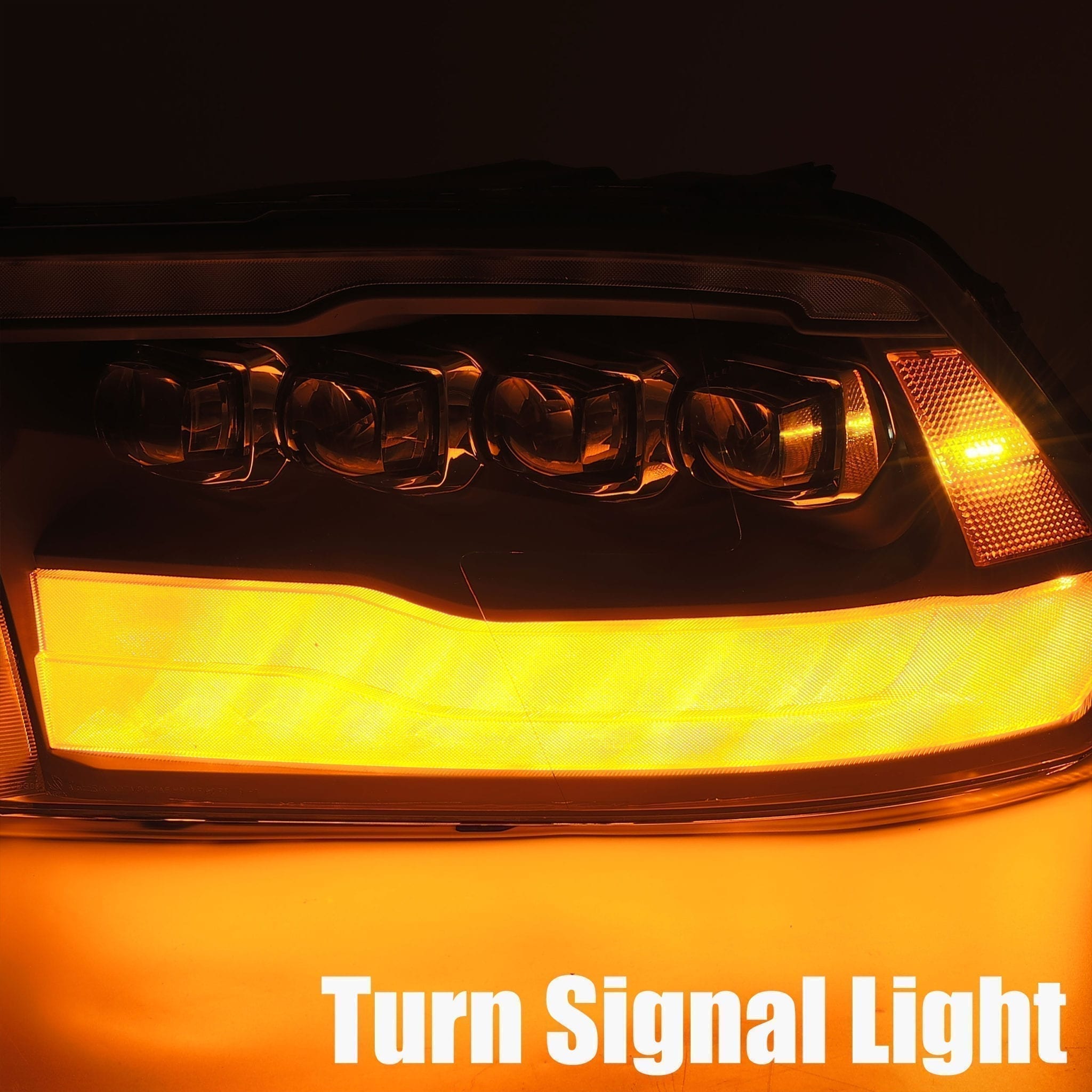 09-18 Dodge Ram NOVA-Series LED Projector Headlights Plank Style Design Midnight Black - Apollo Off-Road