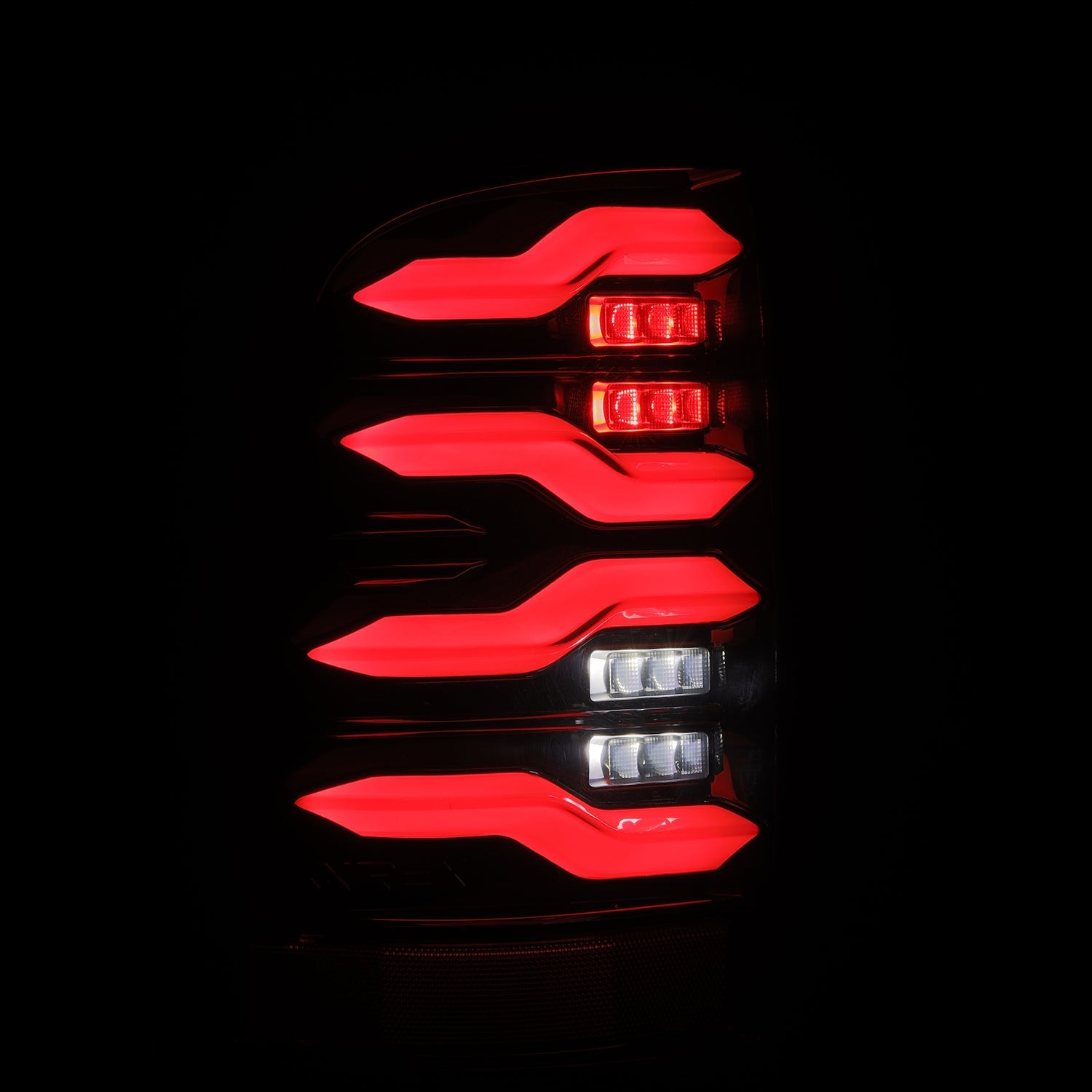 09-18 Ram Truck LUXX-Series LED Tail Lights Black - Apollo Off-Road
