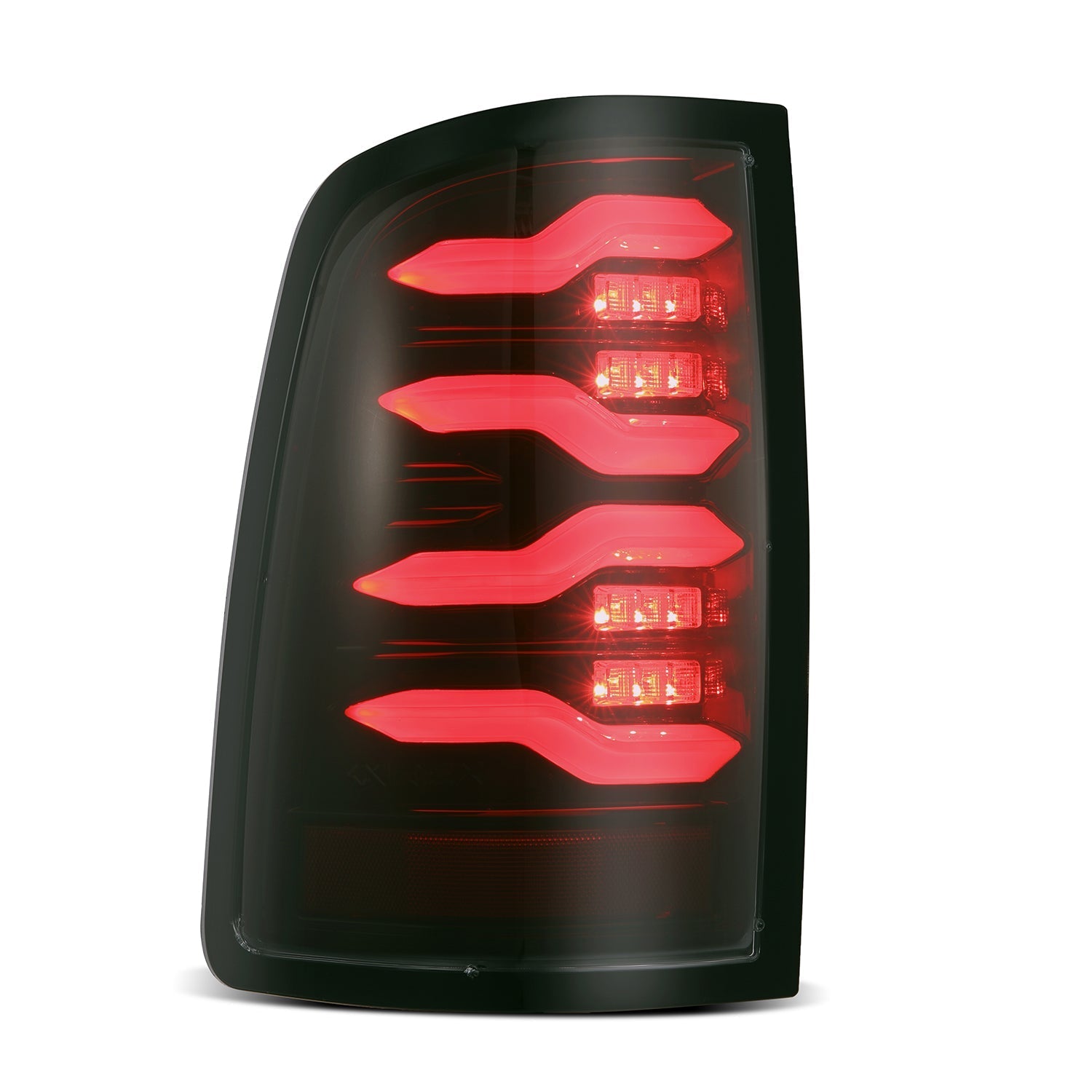 09-18 Ram Truck LUXX-Series LED Tail Lights Black-Red - Apollo Off-Road