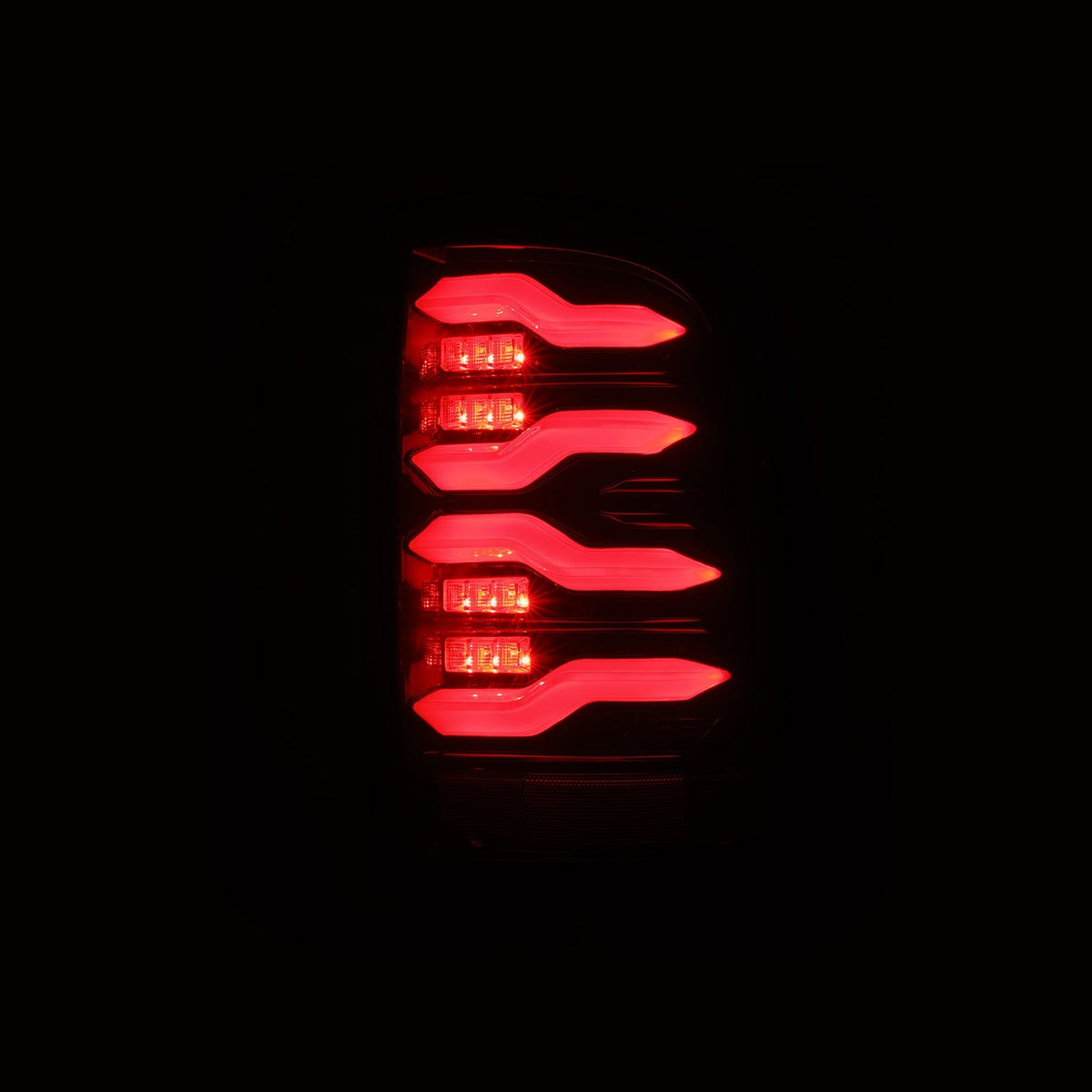 09-18 Ram Truck LUXX-Series LED Tail Lights Black-Red - Apollo Off-Road