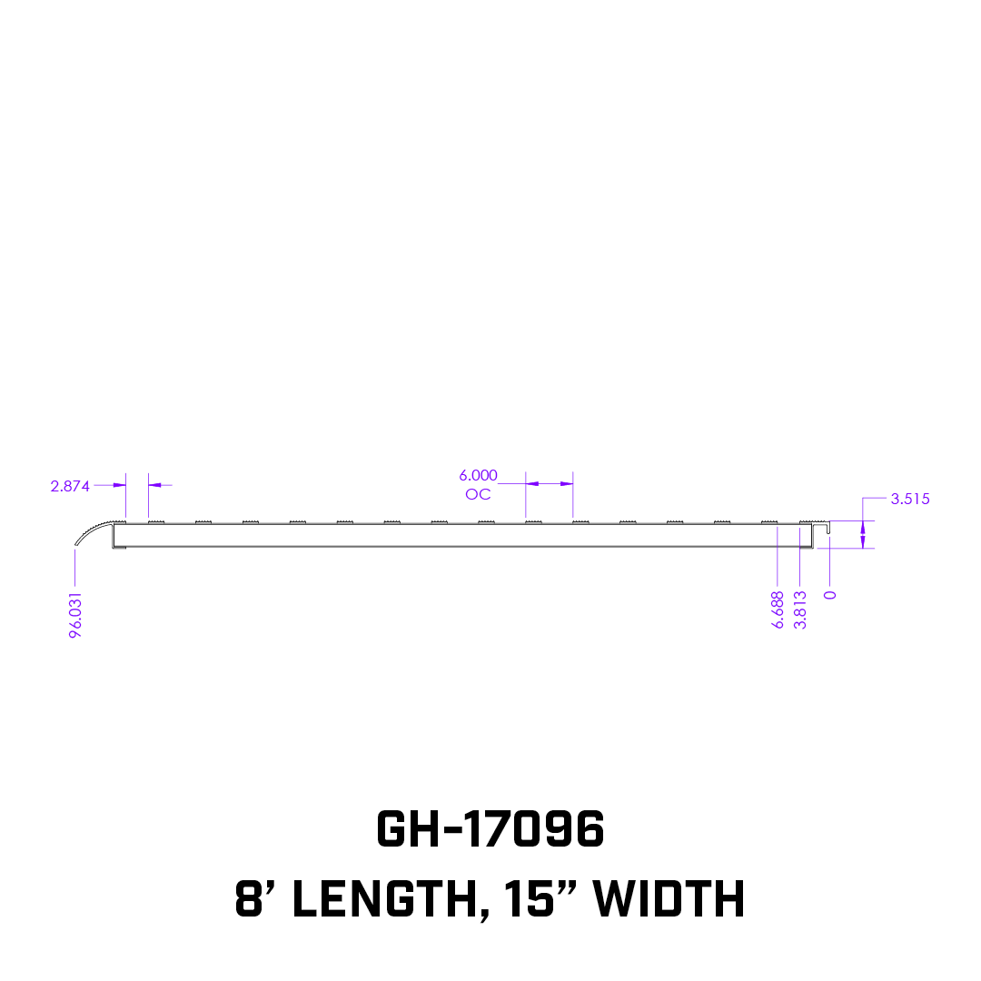 1 pair Extreme Duty 8 foot Aluminum Loading Ramps 15" x 96" 7K Capacity Per Ramp - Apollo Off-Road