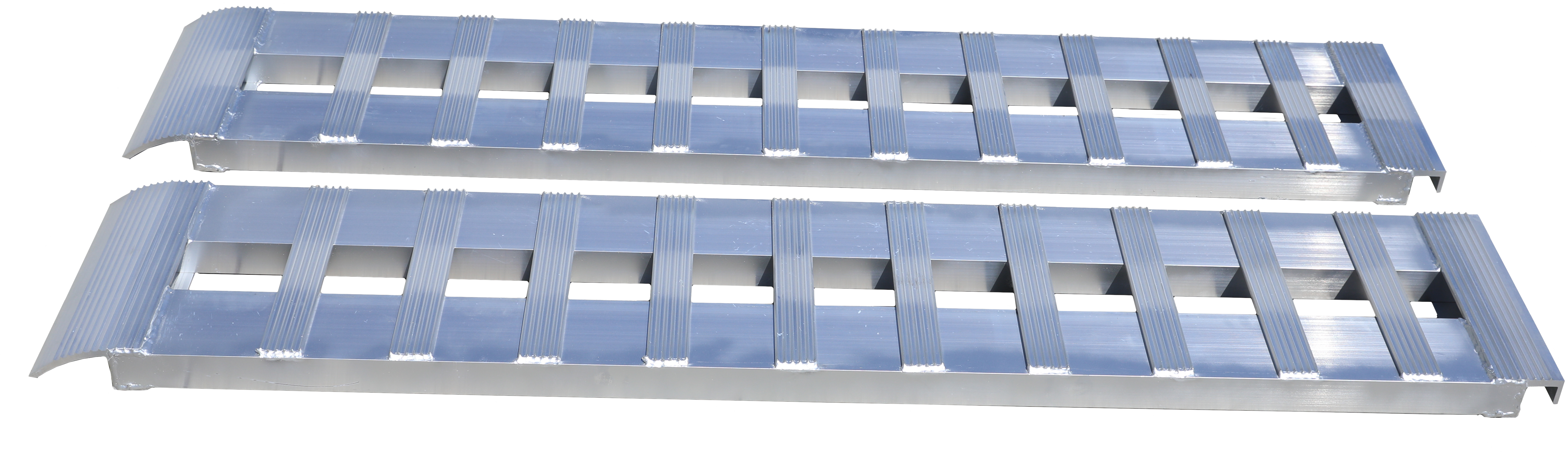1 pair Heavy Duty 8 foot Aluminum Loading Ramps 15" x 96" 5K Capacity Per Ramp - Apollo Off-Road