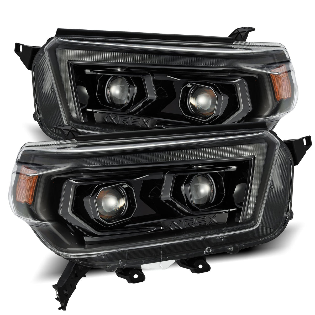10-13 Toyota 4Runner LUXX-Series Projector Headlights Alpha-Black - Apollo Off-Road