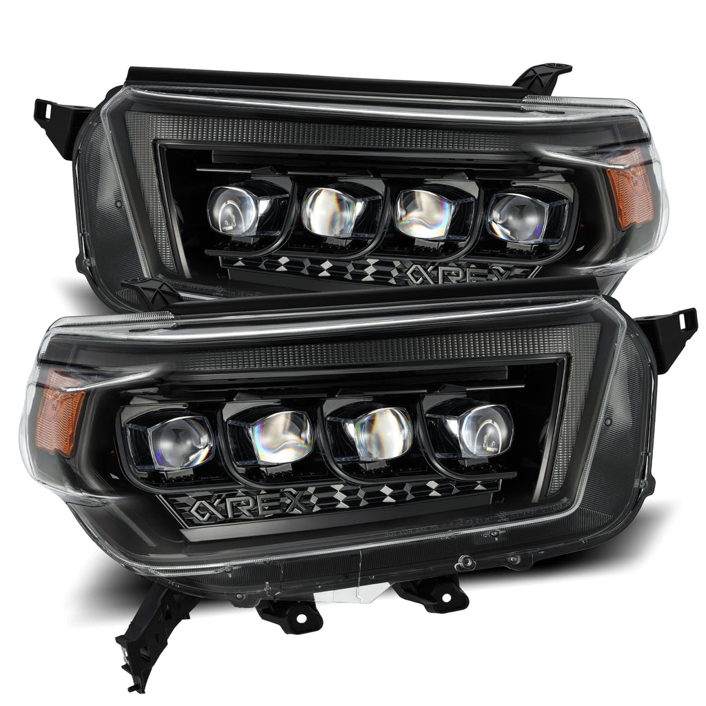 10-13 Toyota 4Runner NOVA-Series LED Projector Headlights in Alpha-Black - Apollo Off-Road