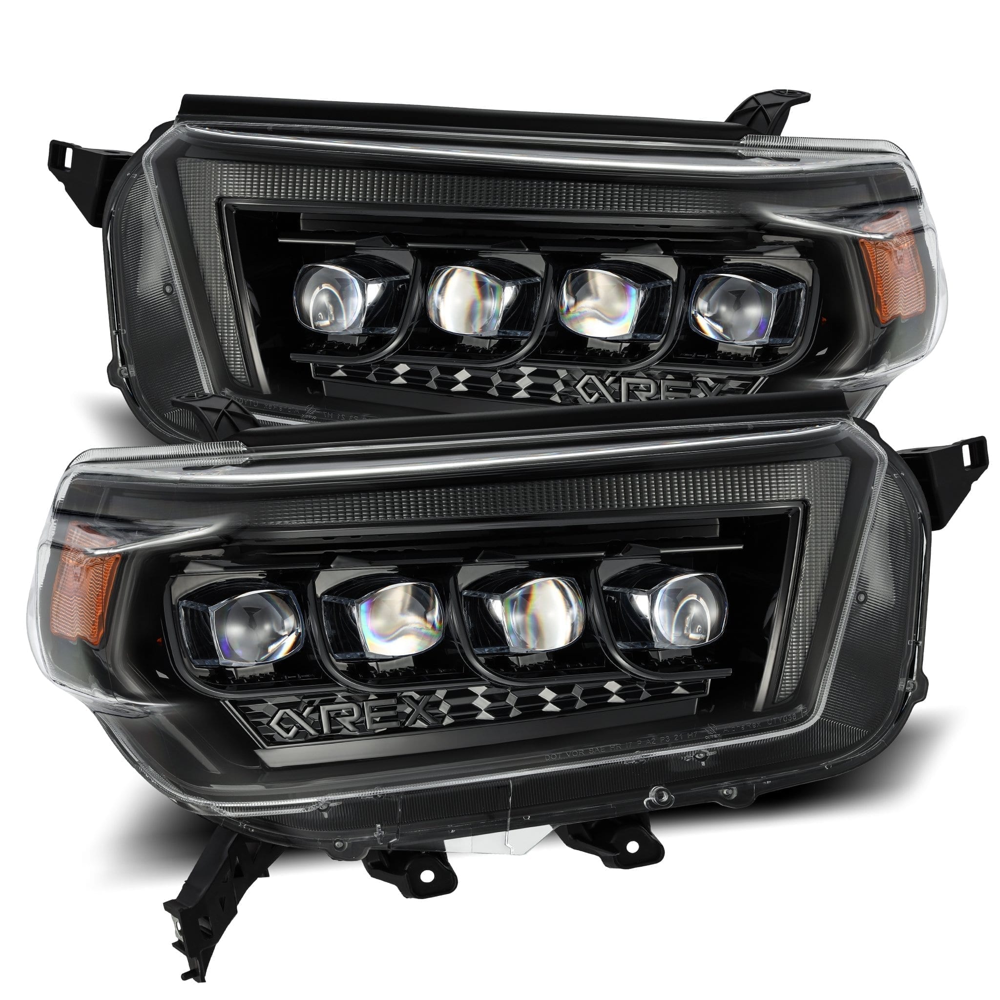 10-13 Toyota 4Runner NOVA-Series LED Projector Headlights in Alpha-Black - Apollo Off-Road