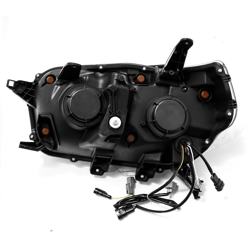 10-13 Toyota 4Runner NOVA-Series LED Projector Headlights in Alpha-Black - Apollo Off-Road