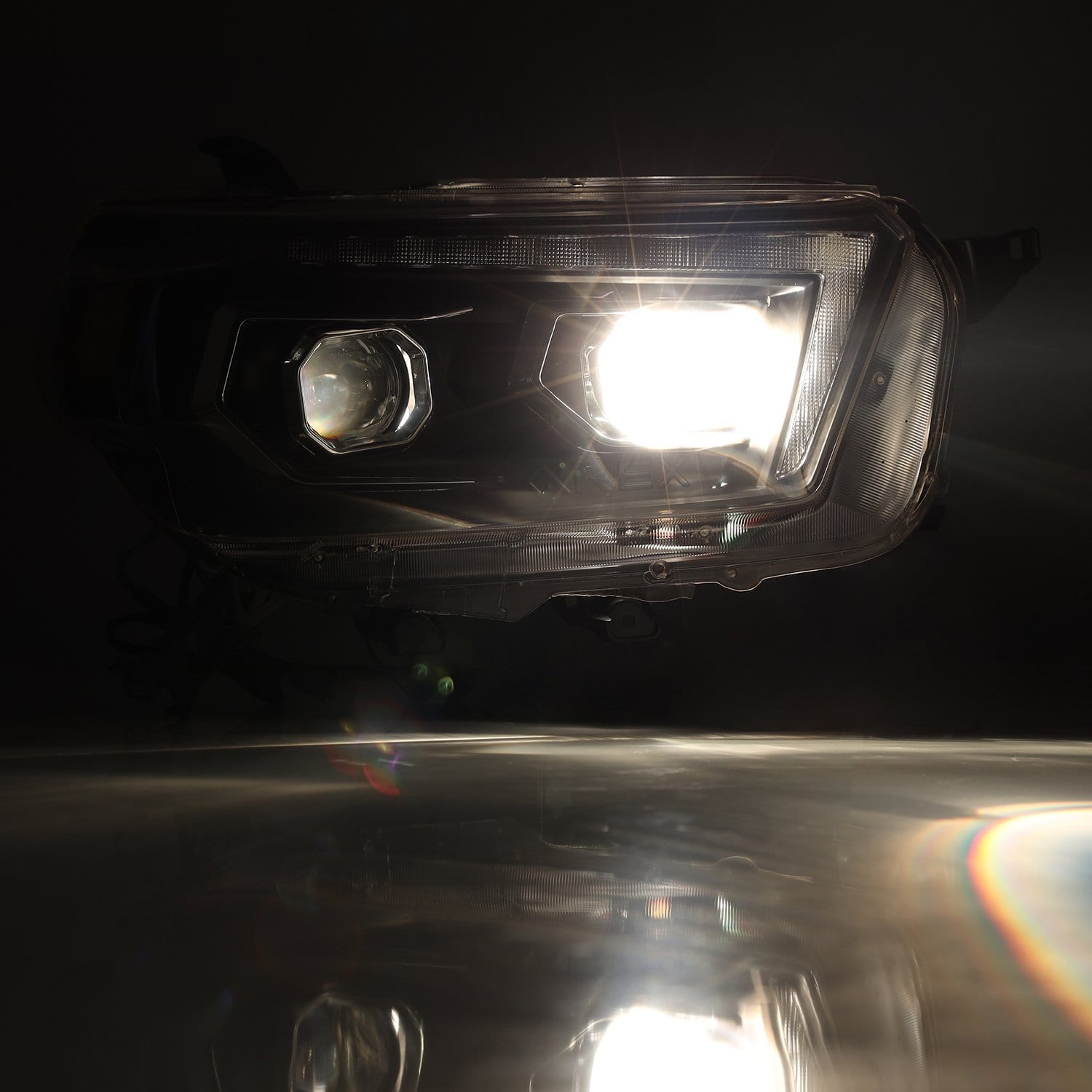 10-13 Toyota 4Runner PRO-Series Halogen Projector Headlights Alpha-Black - Apollo Off-Road