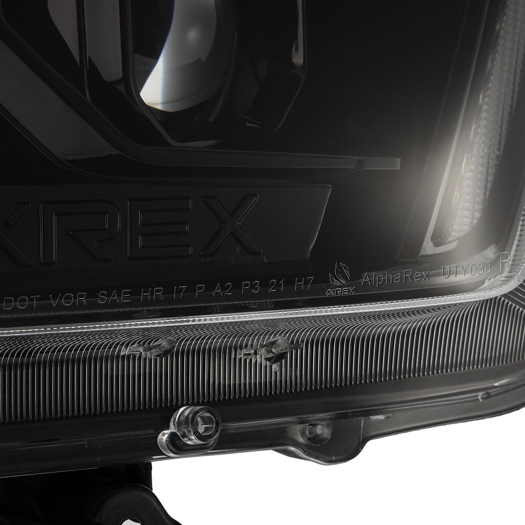 10-13 Toyota 4Runner PRO-Series Halogen Projector Headlights Alpha-Black - Apollo Off-Road