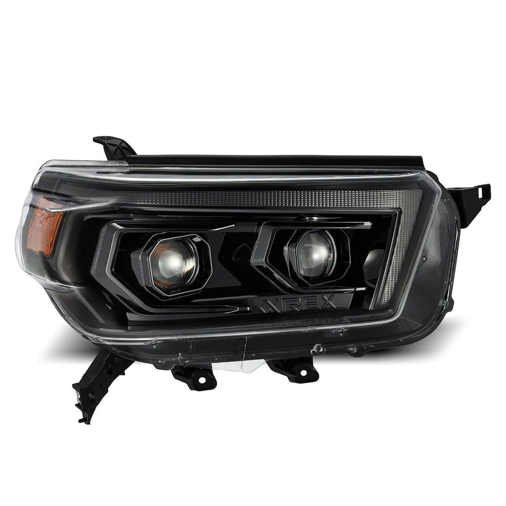 10-13 Toyota 4Runner PRO-Series Halogen Projector Headlights Alpha-Black - Apollo Off-Road
