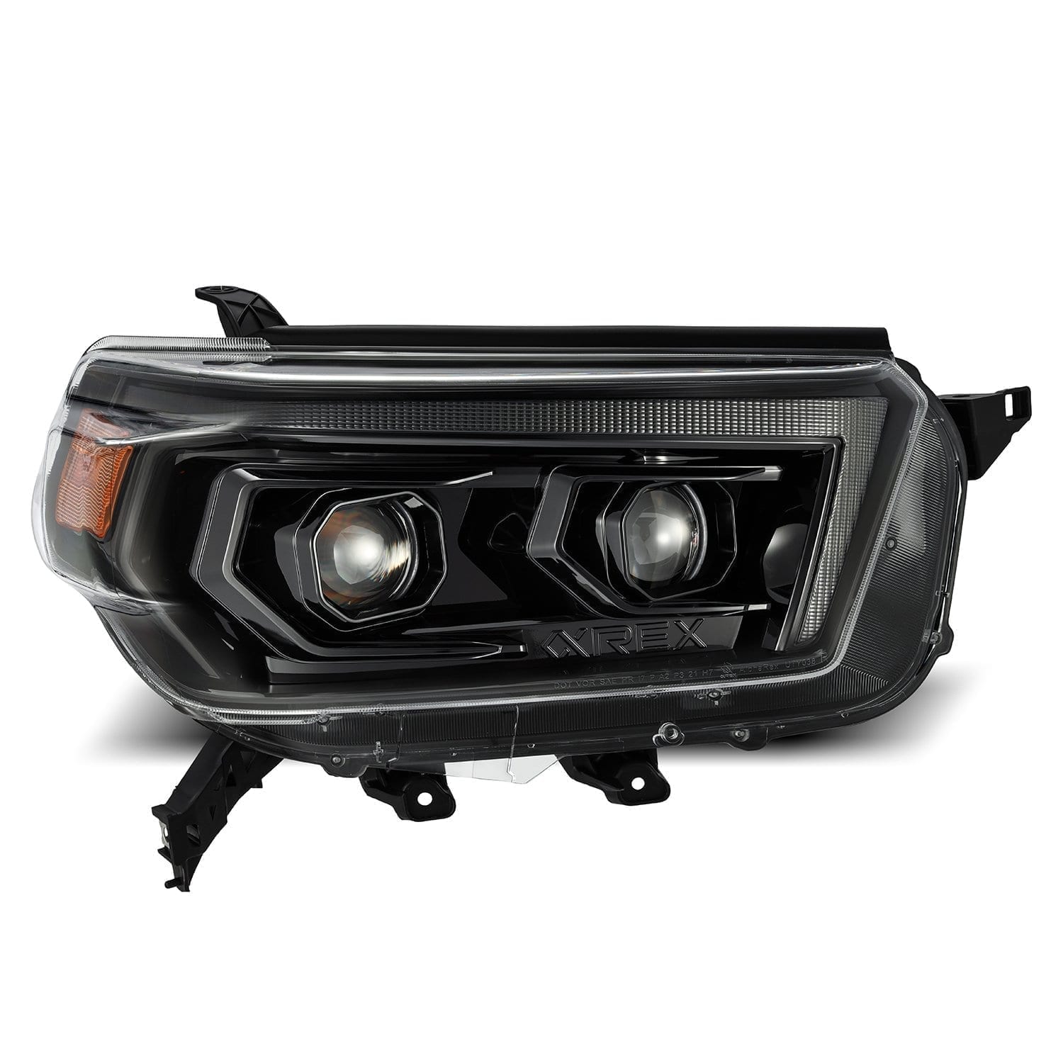 10-13 Toyota 4Runner PRO-Series Halogen Projector Headlights Alpha-Black - Apollo Off-Road