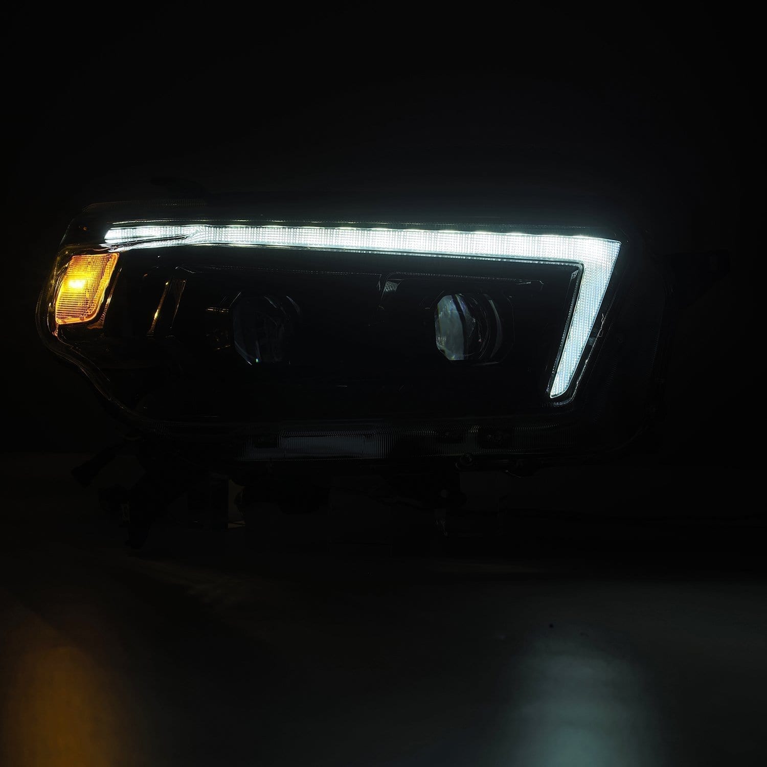 10-13 Toyota 4Runner PRO-Series Halogen Projector Headlights Alpha-Black - Apollo Off-Road