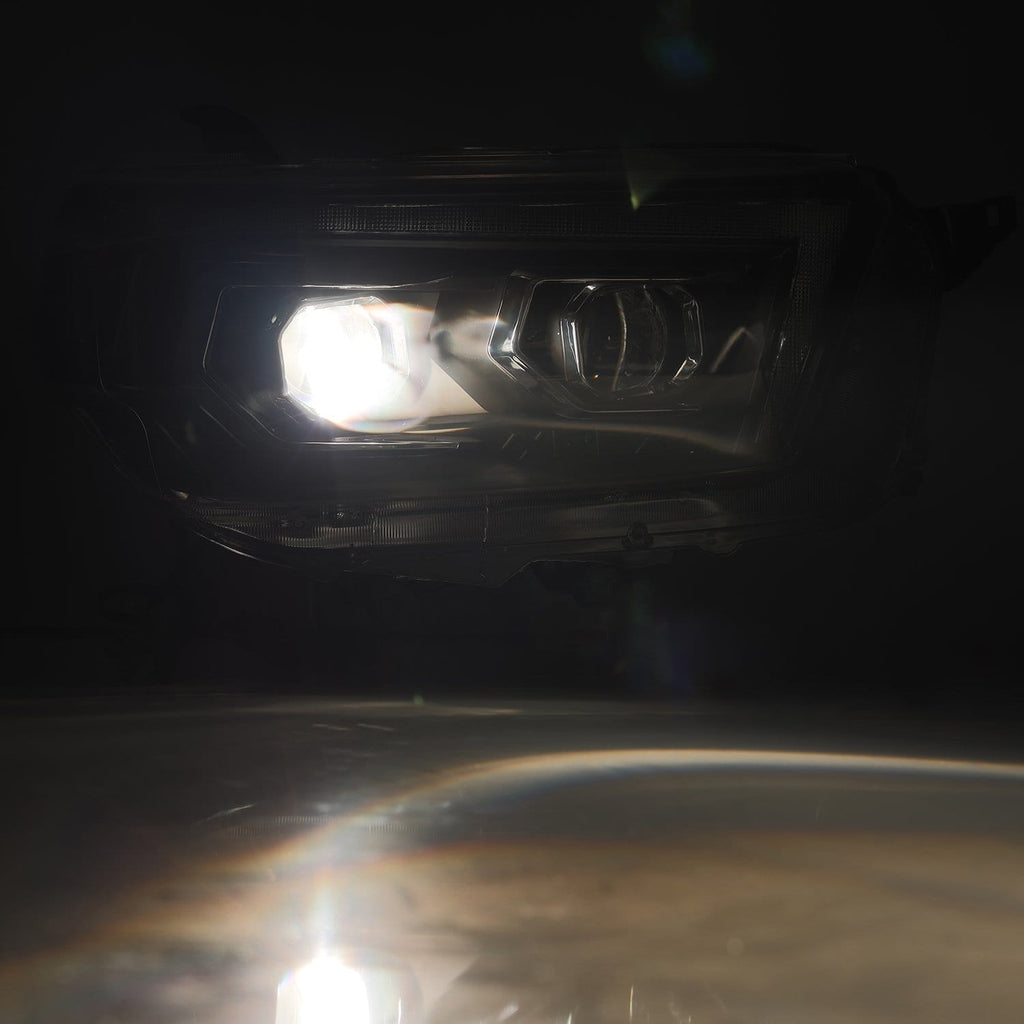 10-13 Toyota 4Runner PRO-Series Halogen Projector Headlights Alpha-Black - Apollo Off-Road