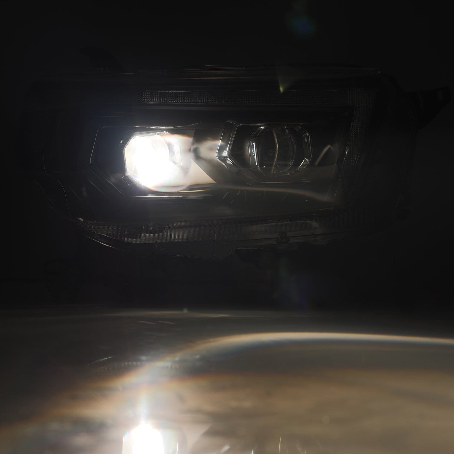 10-13 Toyota 4Runner PRO-Series Halogen Projector Headlights Alpha-Black - Apollo Off-Road