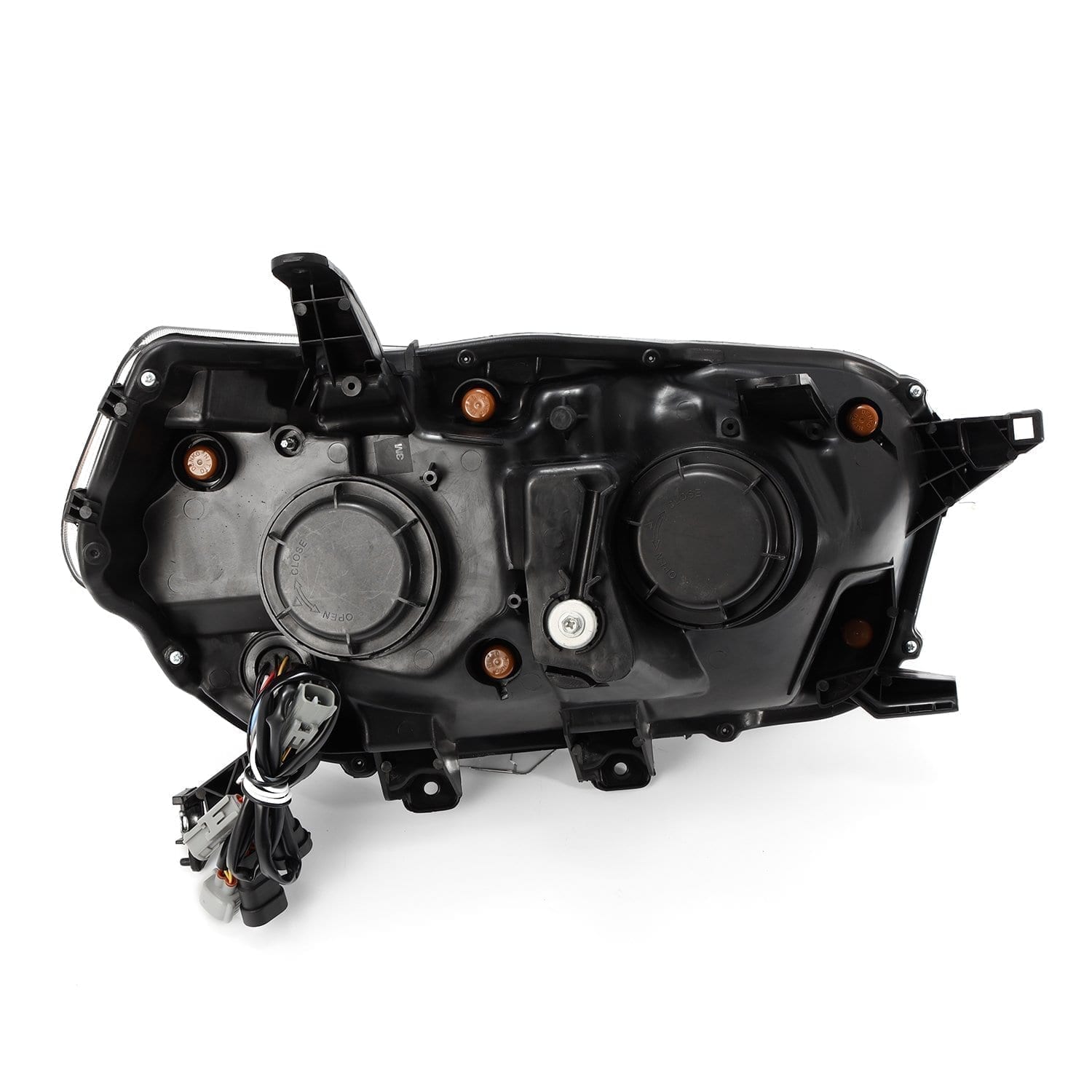 10-13 Toyota 4Runner PRO-Series Halogen Projector Headlights Black - Apollo Off-Road