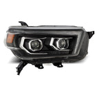 10-13 Toyota 4Runner PRO-Series Halogen Projector Headlights Black - Apollo Off-Road