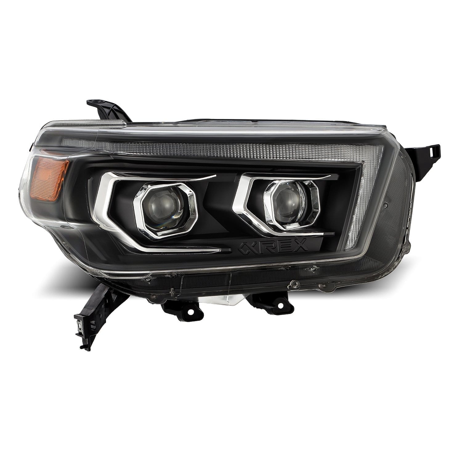 10-13 Toyota 4Runner PRO-Series Halogen Projector Headlights Black - Apollo Off-Road
