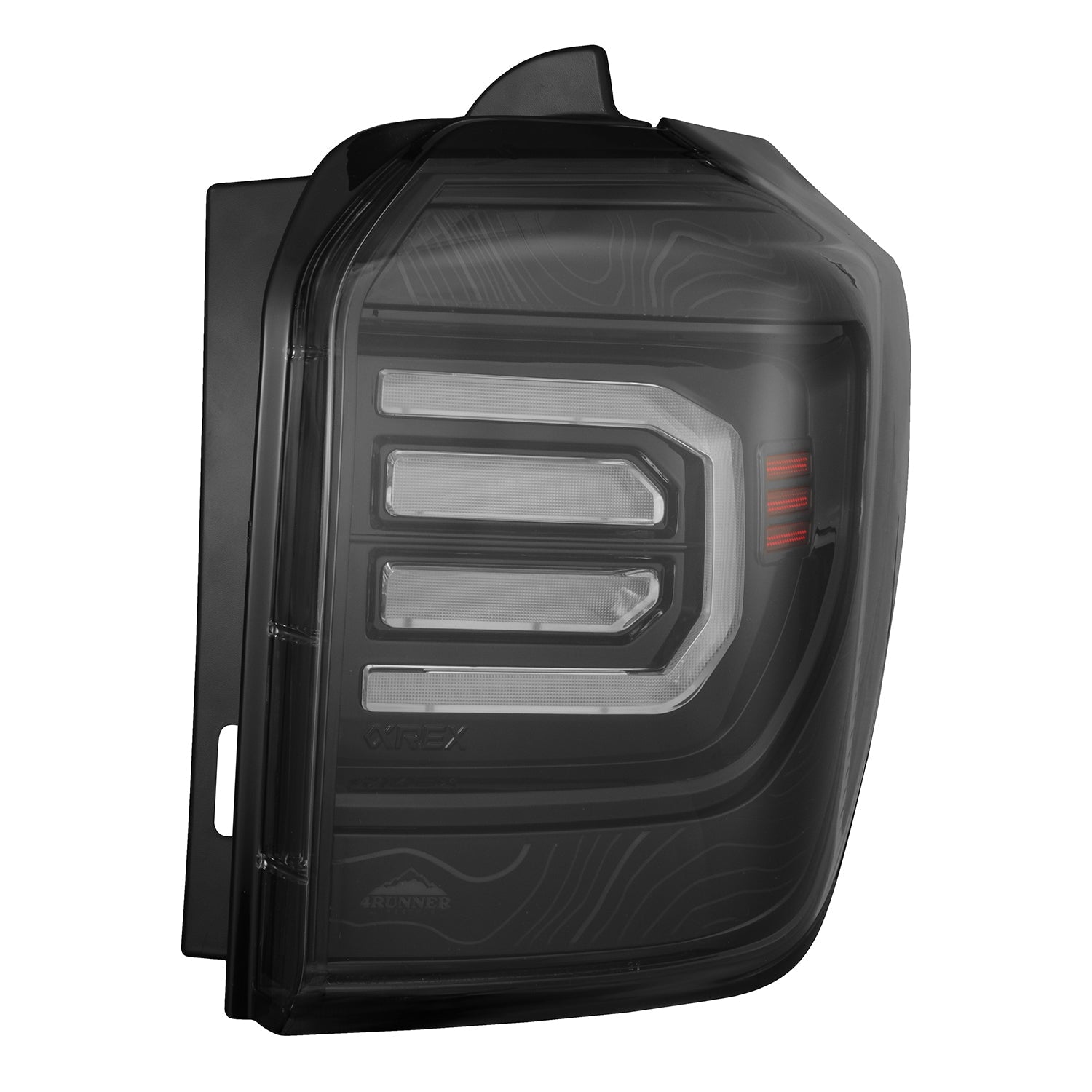 10-24 Toyota 4Runner TOPO-ETCH NOVA-Series Prismatic LED Tail Lights Alpha-Black - Apollo Off-Road