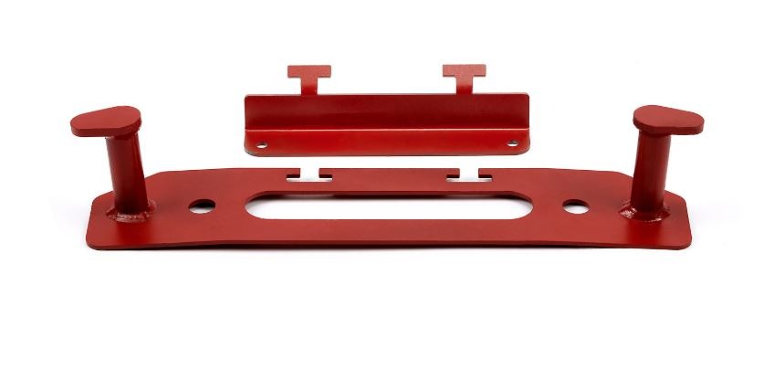 Rope Storing Fairlead Backing Plate, Red for 18-21 Jeep Wrangler / 20-21 Gladiator