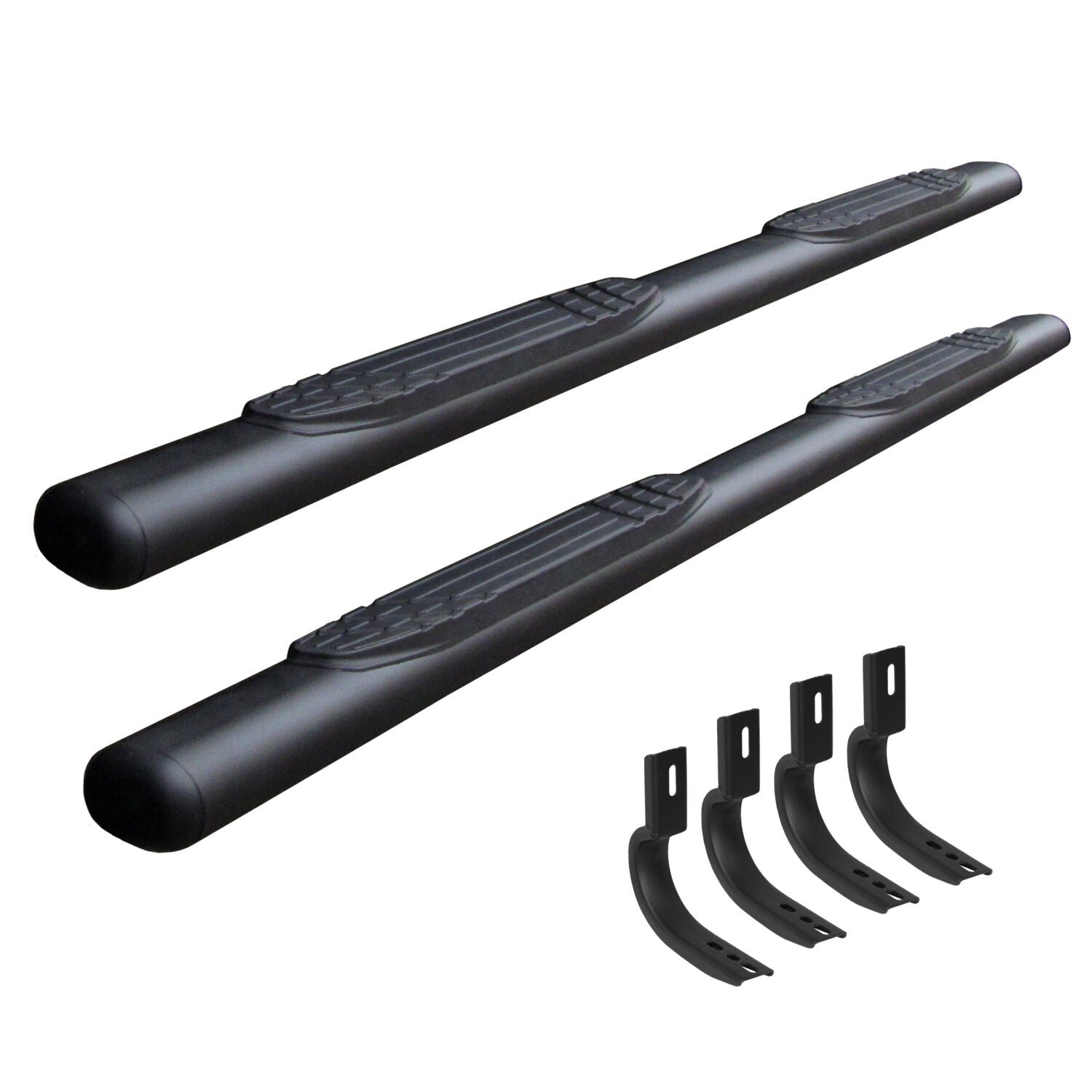 4 Inch 1000 Series SideSteps & Bracket Kit Textured Black 2009-2010 Dodge Ram 1500/2500/3500 Go Rhino
