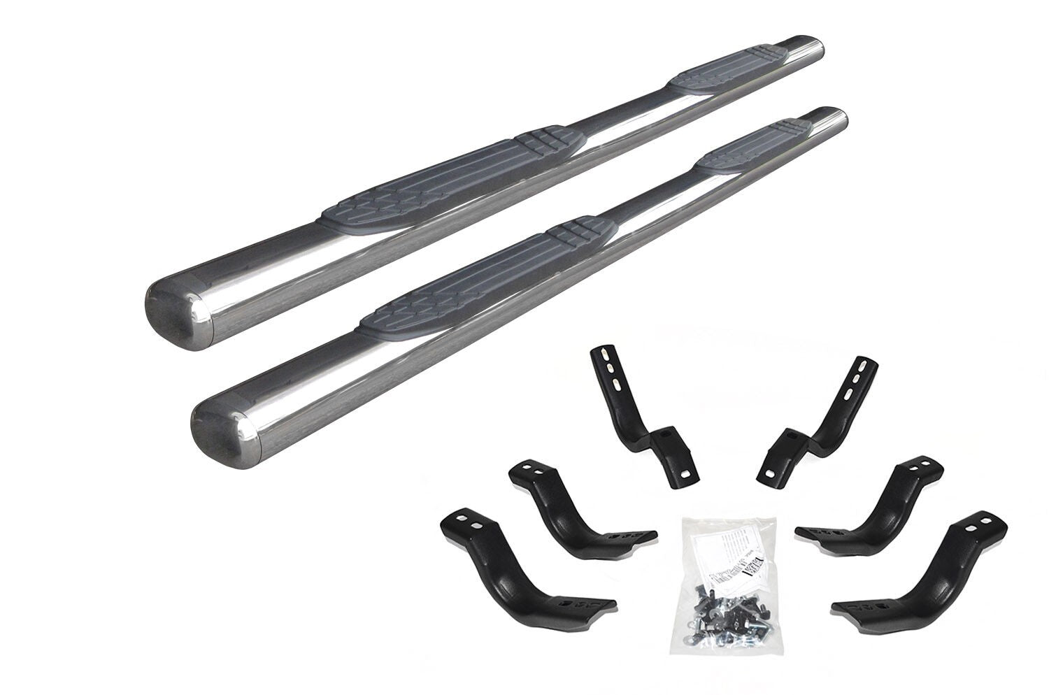 4 Inch 1000 Series SideSteps & Bracket Kit Stainless Steel 1999-2016 Ford F-250/F-350 Extended Cab Go Rhino