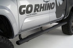 4 Inch 1000 Series SideSteps & Bracket Kit Textured Black 2005-2023 Toyota Tacoma Go Rhino