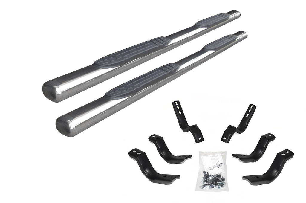 4 Inch 1000 Series SideSteps & Bracket Kit Stainless Steel 2019-2026 Ram 1500 Extended Cab Go Rhino