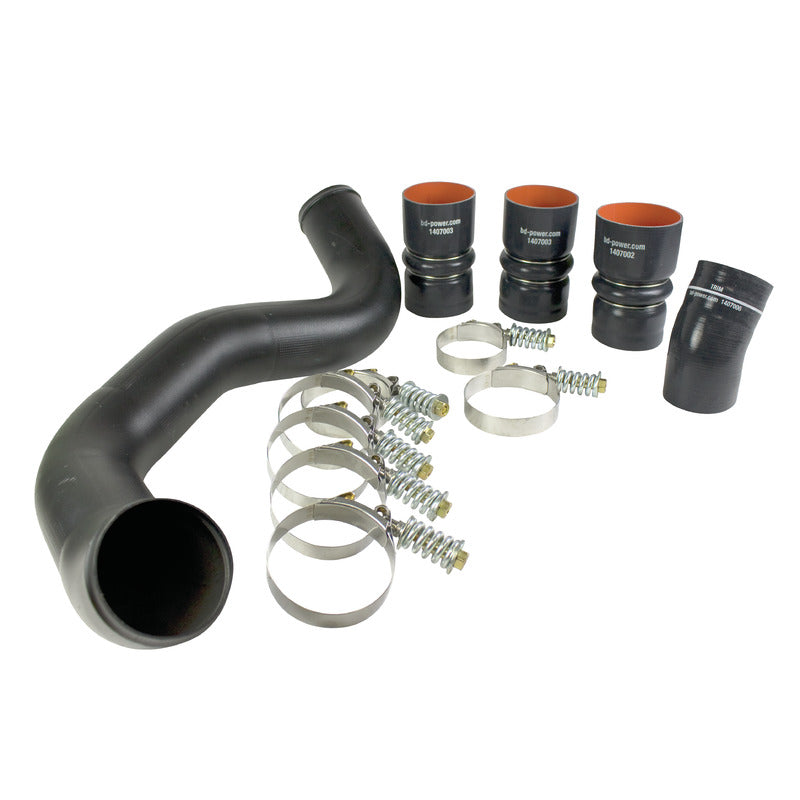 Intercooler Hose and Clamp Kit w/Intake Pipe 2003-2007 Ford 6.0L Power Stroke BD Diesel