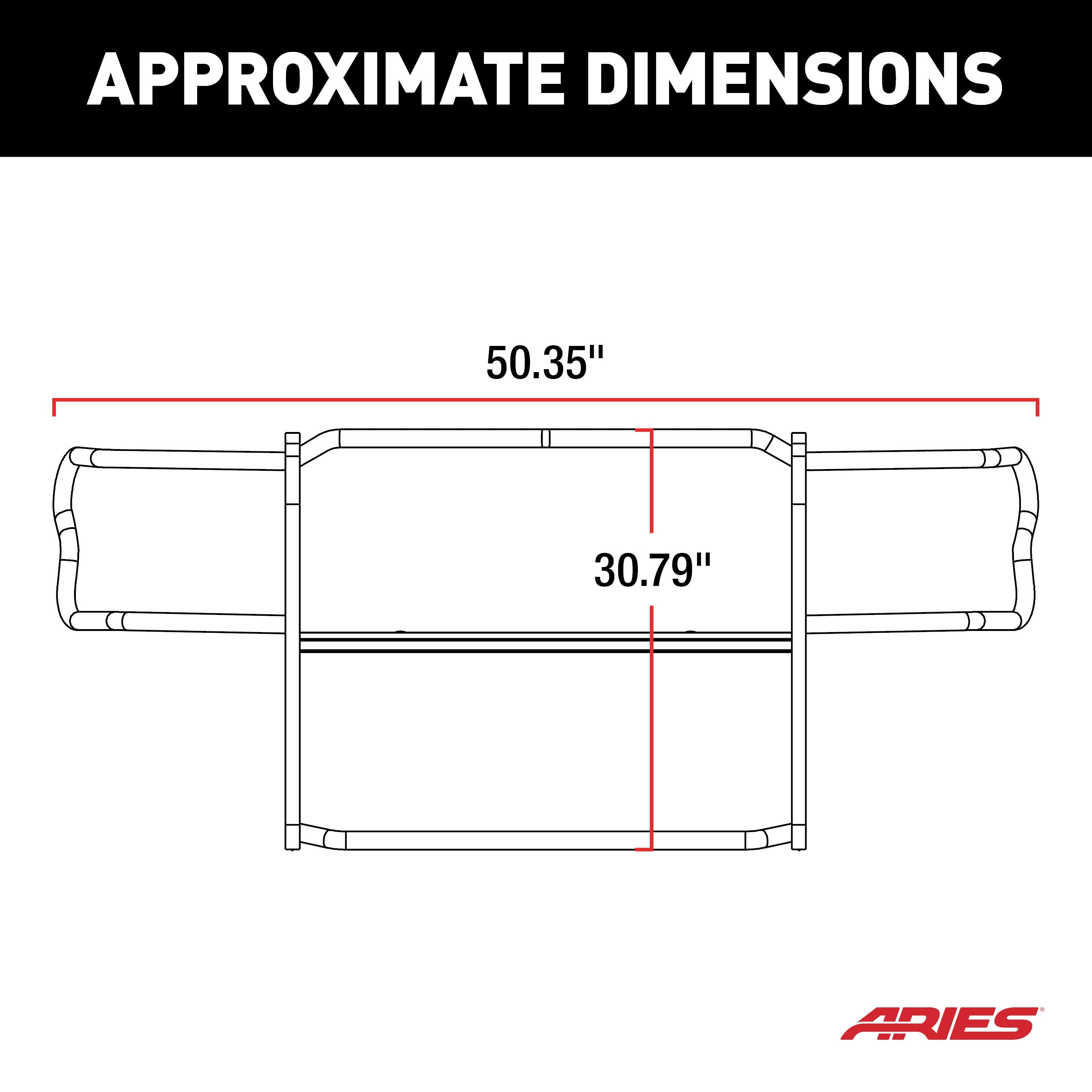ARIES Black Steel Grille Guard, 2018 Jeep Wrangler